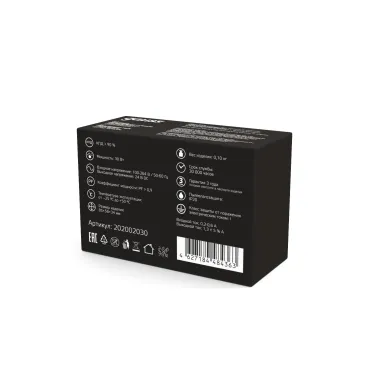 Блок питания для светодиодной ленты 30 Вт AC 100-264В Uвых 24В IP20 85х58х34мм Black Gauss