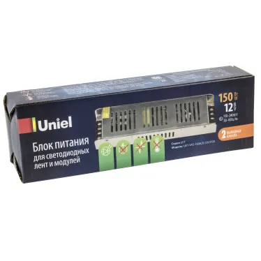Блок питания 150Вт 12В Металлический корпус UET-VAS-150A20 12V IP20