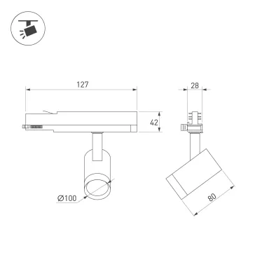 Блок питания ARPJ-LG-1431050-PFC (100W, 71-143V, 0.5-1.05A) (IP67 металл, 5 лет)