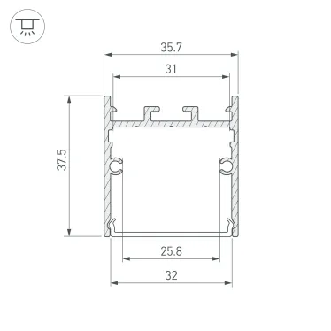 Блок питания ATS-24-150-LS (24V, 6.2A, 150W)