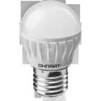Лампа светодиодная LED 6вт E27 теплый матовый шар