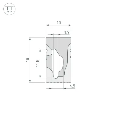 Блок питания ARJ-SP-30-PFC-INS (30W, 25-42V, 0.35-0.7A) (IP20 Пластик, 5 лет)