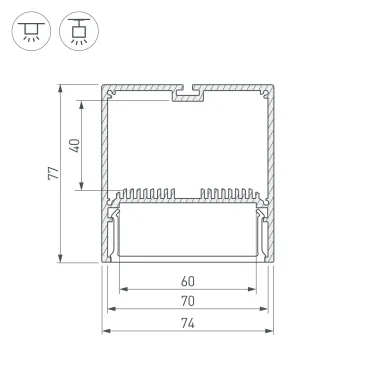 Блок питания ARJ-SP-50-PFC-1-10V-DALI2-PD (50W, 700-1400mA) (IP20 Пластик, 5 лет)