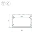 Блок питания ARV-SP-24100-PFC-DT8-CCT-LONG (24V, 4.16A, 100W) (Arlight, IP20 Пластик, 5 лет)