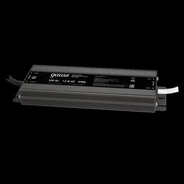 Блок питания для светодиодной ленты пылевлагозащищенный 100W 12V IP66 | 202023100 | Gauss