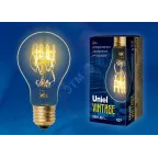 Лампа накаливания декоративная ЛОН 60 вт 300 Лм Е27 VintageL-V-A60-60/GOLDEN/E27 SW01