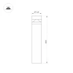 Светильник светодиодный LGD-GUIDE-BOLL-H800-20W Warm3500-MIX (GR, 280 deg, 230V) (ARL, IP65 металл, 5 лет)