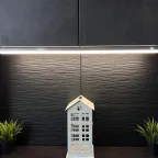 ULI-L02-10W-4200K-SL Линейный светильник LED (аналог Т5), 800Lm, 4200К, выключатель на корпусе. Цвет корпуса - серебристый