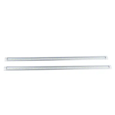Светильники светодиодные для мебели UЛм-F45-2x6W/4500K IP20 SILVER набор из 2-х шт Механический выключатель 600*25*8мм 2*500Лм