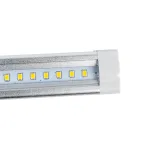 Светильники светодиодные для мебели UЛм-F45-2x6W/4500K IP20 SILVER набор из 2-х шт Механический выключатель 600*25*8мм 2*500Лм