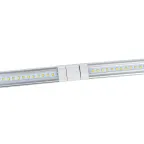 Светильники светодиодные для мебели UЛм-F45-2x6W/4500K IP20 SILVER набор из 2-х шт Механический выключатель 600*25*8мм 2*500Лм
