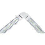 Светильники светодиодные для мебели UЛм-F45-2x6W/4500K IP20 SILVER набор из 2-х шт Механический выключатель 600*25*8мм 2*500Лм