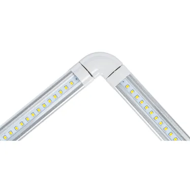 Светильники светодиодные для мебели UЛм-F45-2x6W/4500K IP20 SILVER набор из 2-х шт Механический выключатель 600*25*8мм 2*500Лм