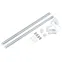 Светильники светодиодные для мебели UЛм-F45-2x6W/4500K IP20 SILVER набор из 2-х шт Механический выключатель 600*25*8мм 2*500Лм