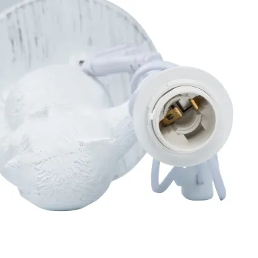 Светильник UML-B465 E14 WHITE настольный декоративный ''Кот'', под лампу Е14, 40W. Механический выключатель. белый.