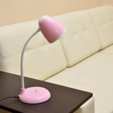Светильник настольный, 60W. Е27. TLI-228 PINK E27 Механический выключатель. Розовый.