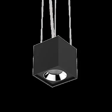 Светильник светодиодный DL-02 Cube подвесной 100х110 мм 12Вт 4000K 35° RAL9005 черный муар | V1-R0-90360-30000-2001240 | VARTON