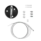 Светильник светодиодный Geometria Ring SPO-132-B-40K-088 88Вт 4000К 6000Лм IP40 800*800*80 черный подвесной | Б0050561 | ЭРА