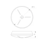 Светильник SP-TOR-RING-HANG-R600-42W Warm3000 (BK, 120 deg) (ARL, IP20 Металл, 3 года)