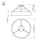 Светильник SP-TOR-RING-HANG-R600-42W Day4000 (WH, 120 deg) | 022148(1) | Arlight