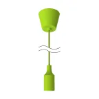 Светильник подвесной под лампу 1хE27 AC 220В Зеленый IP20 1000х40х94мм Пластик Decor Gauss