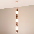 Светильник светодиодный SP-AMPIRIUS-HANG-H881-L120-10W MIX (BRASS, 360 deg, 230V) (ARL, IP20 Металл, 3 года)