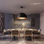 Светильник SP-RESTO-HANG-R900-112W Warm3000 (BK, 100 deg, 230V) (IP20 металл, 3 года)