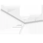 Светильник PROFILE 30L P LED STAR 1x500/2x300 WH 4000K