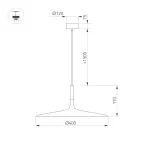 Светильник светодиодный SP-FIORE-R400-13W Warm3000 (WH, 120 deg, 230V) (ARL, IP20 Металл, 3 года)