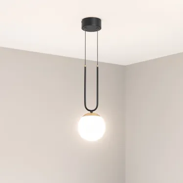Светильник SP-BEADS-HANG-U-R130-10W Day4000 (BK-GD, 275 deg, 230V) (, IP20 Металл, 5 лет)