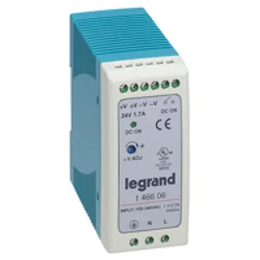 1-фазный Импульсный источник питания 24В 40Вт 1,7A | 146606 | Legrand