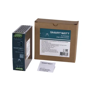 Импульсный блок питания SMARTWATT PSE DRN 24120 S-POWER, 24 В, 120 Вт, 5 А