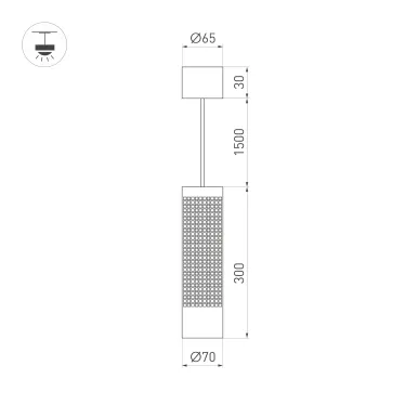 Светильник SP-SPICY-HANG-R70-13W Day4000 (BK, 50 deg, 230V) (, IP20 Металл, 3 года)