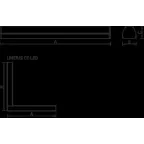 Светильник светодиодный ДСО LINER/S DR LED 1500 W 33Вт 4000К IP20 опал | 1473000050 | Световые Технологии