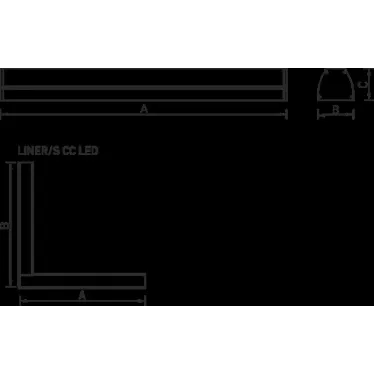 Светильник светодиодный ДСО LINER/S DR LED 1500 W 33Вт 4000К IP20 опал | 1473000050 | Световые Технологии