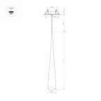 Светильник светодиодный SP-STIRIA-L600-R76-5W Warm3000 (BK, 36 deg, 230V) (ARL, IP20 металл, 3 года)