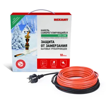 Кабель греющий саморегулирующийся 10HTM2-CT, в трубу, 4 м/40 Вт, REXANT