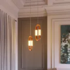 Светильник светодиодный SP-AMPIRIUS-HANG-H331-L120-3W MIX (BRASS, 360 deg, 230V) (ARL, IP20 Металл, 3 года)