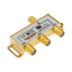                  Делитель ТВ х 3 + 4шт. F BOX 5-1000 МГц GOLD,
               