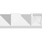 Светильник светодиодный PROFILE 60L P LED 1800 BL 4000K