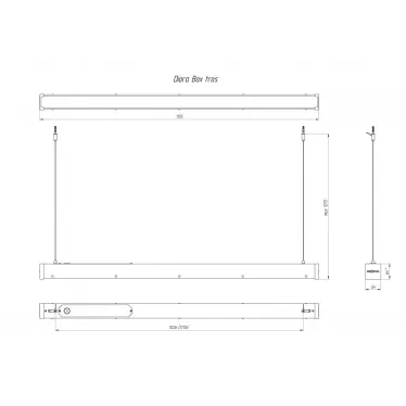 Светильник Box SE 30/3000 opal 3K Black tros А Т-1500