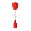 Светильник подвесной под лампу 1хE27 AC 220В Красный IP20 1000х40х94мм Пластик Decor Gauss