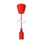 Светильник подвесной под лампу 1хE27 AC 220В Красный IP20 1000х40х94мм Пластик Decor Gauss