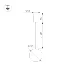 Светильник SP-EMISFERO-R200-16W Day4000 (WH, 180 deg, 230V) (IP20 металл, 3 года)