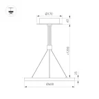 Светильник SP-CONGO-CAN-1-R600-36W Day4000 (GD, 120 deg, 230V) (Arlight, IP20 Металл, 5 лет)