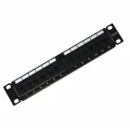 Патч-панель 10дюймов 1U 12 портов RJ-45 категория 5e Dual IDC