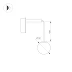 Светильник SP-BEADS-WALL-HANG-R130-6W Day4000 (BK-GD, 180 deg, 230V) (Arlight, IP20 Металл, 3 года)