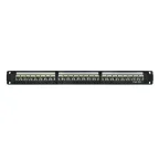 Патч-панель модульная 19'. 1U.CAT6A. 24 порта RJ45. экранированная