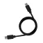Кабель Type-C - Type-C 3A, 1m, PVC, black, 18-1829,