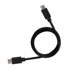 Кабель Type-C - Type-C 3A, 1m, PVC, black, 18-1829,